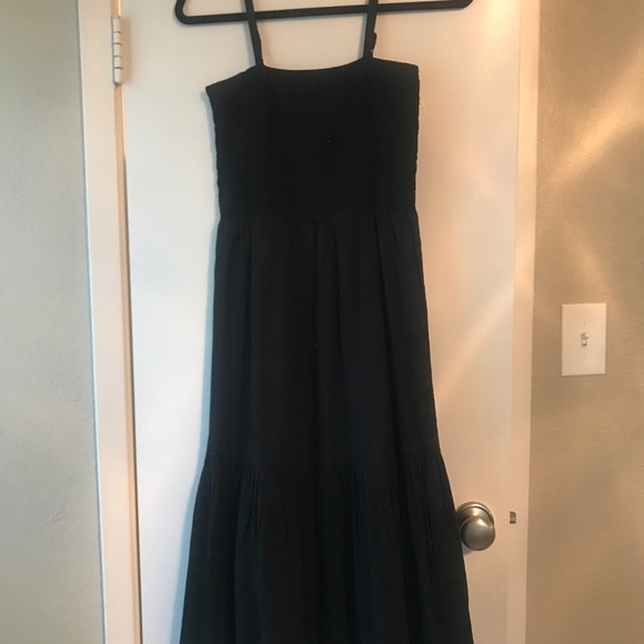 JCrew midi black dress, size XS, worn once - Picture 2 of 4